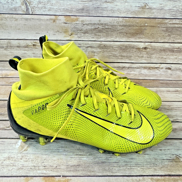 Nike Vapor Untouchable Pro 3 Mens Yellow & Black Football Cleats Size 13 main image 6